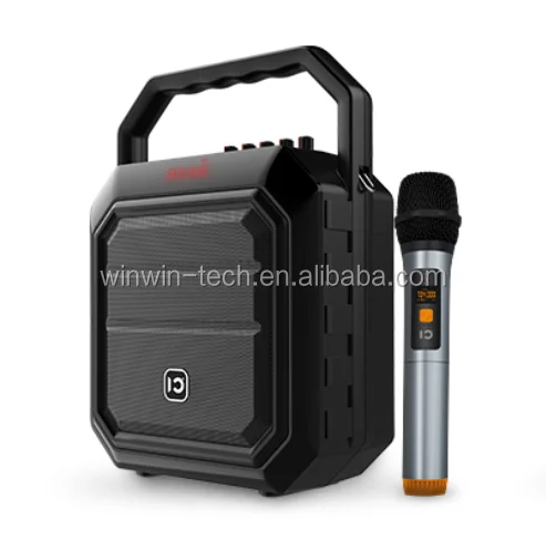Китай поставщик H2 портативный беспроводной усилитель Bluetooth звук динамик с UHF беспроводной микрофон