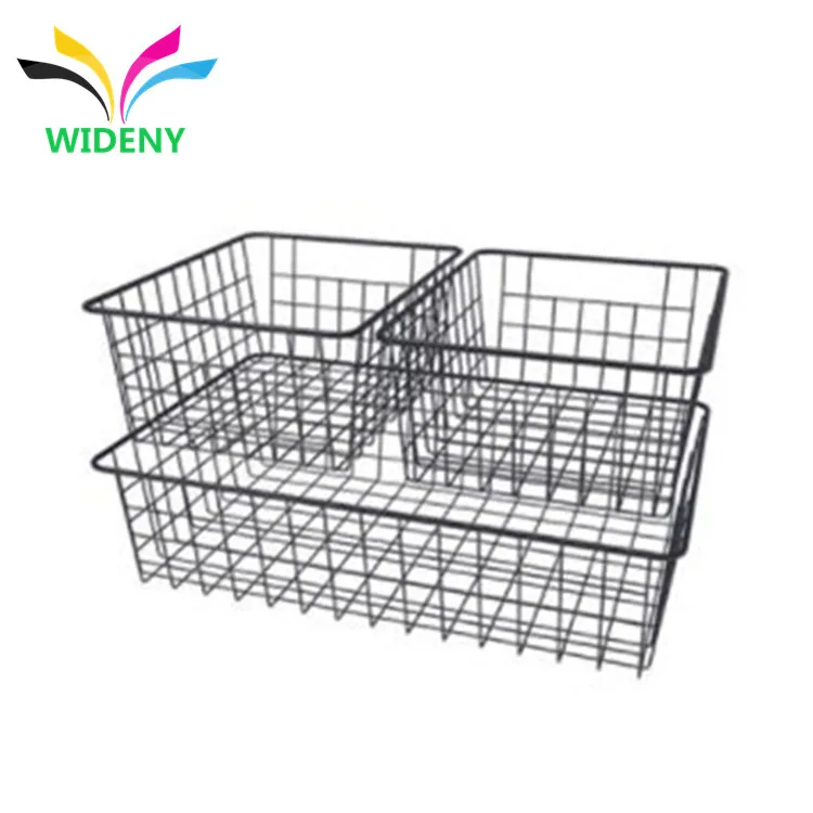 Красивый дизайн, сетчатый Настольный органайзер из металлической проволоки цвета розового золота для ноутбука, корзина для хранения