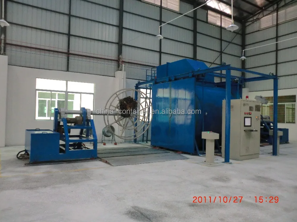 
2.8m automatic shuttle rotomolding machine 