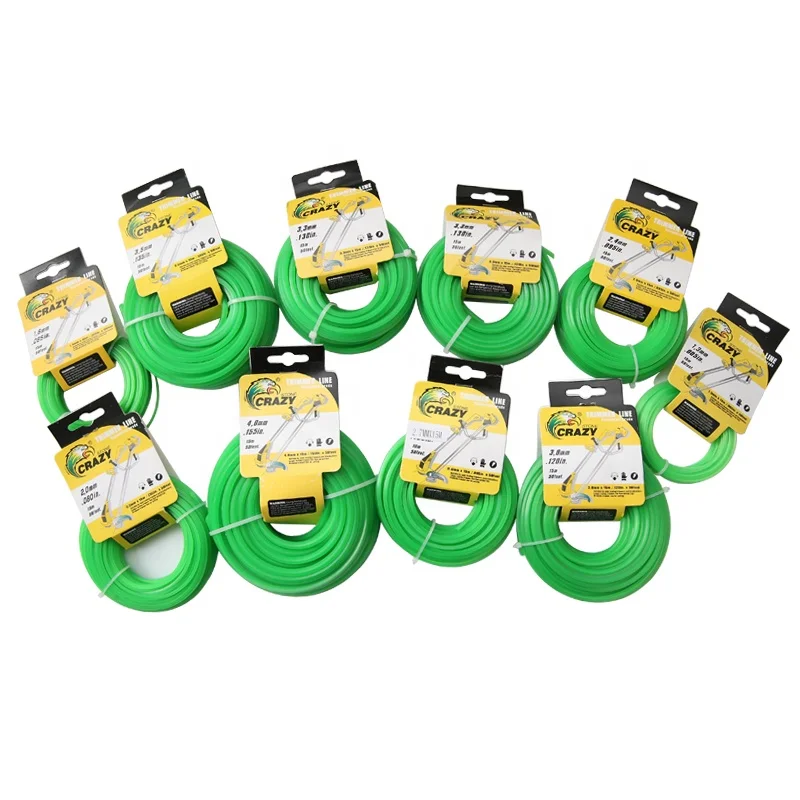 
Top Grade Professional 1.5mm-5.0mm Brush Cutter Nylon Weed Trimmer Line Garden Use Replacement String Trimmer Line 