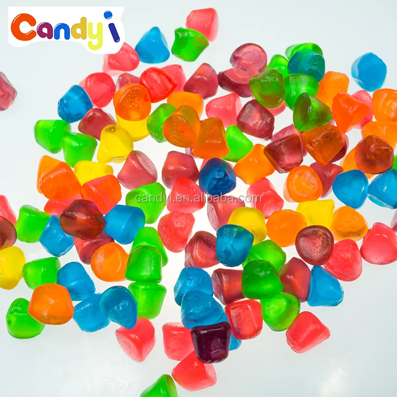Hot sale colorful oil coated bullet shaped gummy jelly sweet candy