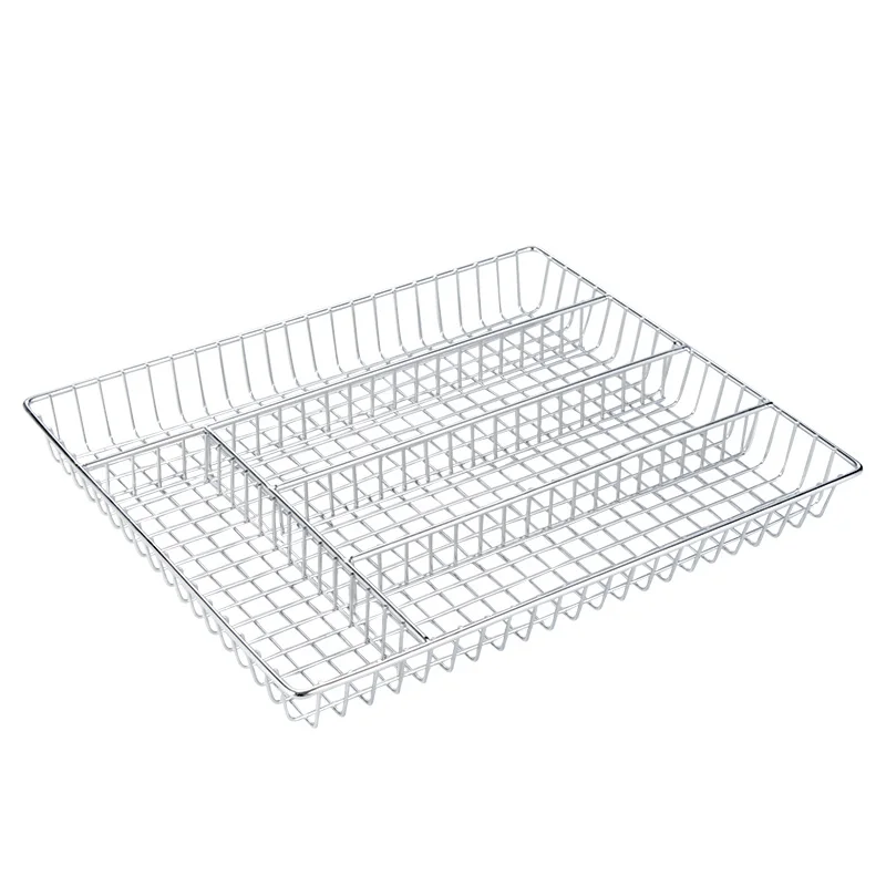 Utensil Organizer Cutlery Tray Collection Appliances Kitchen Drawer Dividers Storage Holder Iron Mesh Cutlery Rack