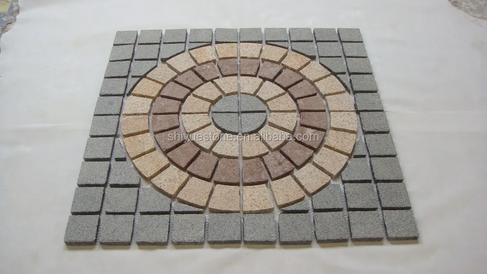 
Mixedcolor Mesh Cobblestone Pavers 