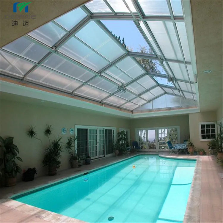 Anti-UV Swimming Pool Enclosed Cover Polycarbonate Sheet