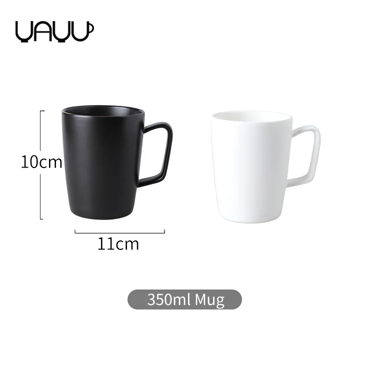 Modern style 350ml multi-colored quality cheap ceramic cup restaurant coffee mug