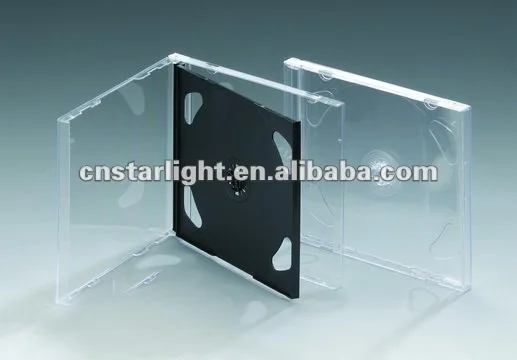 10 4 мм двойной корпус CD с прозрачным лотком