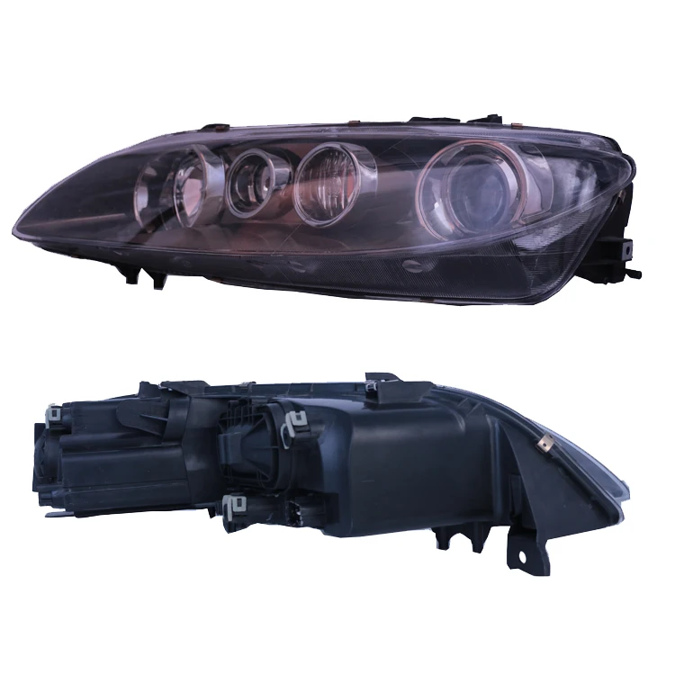 354455051 354455061JDM Auto Headlamps Head Lamp Black Housing Car Headlights Auto Headlights For MAZDA 6 2003-2008