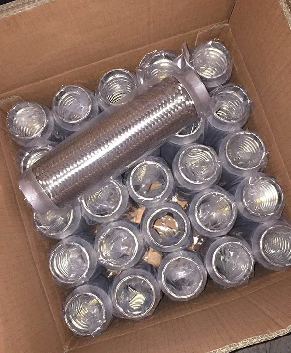 1 inch Muffler Flexible Exhaust Pipe with Inner Braid and outer braid