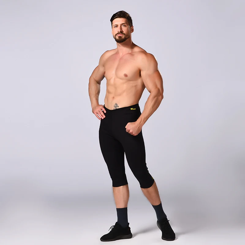 Hot product men body shaper lose weight shapewear yoga slimming thigh trimmer sweat shorts