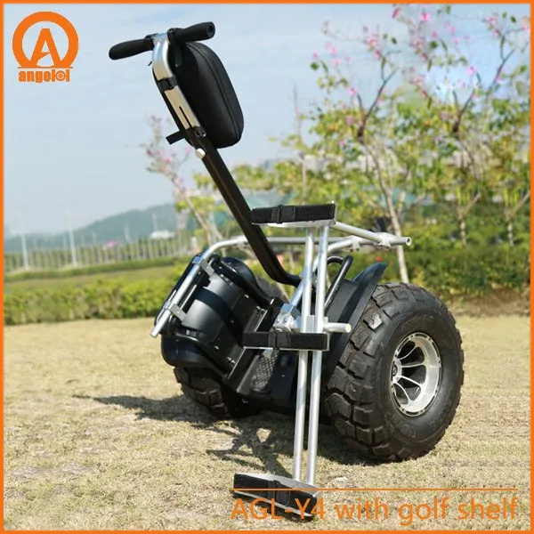 Factory direct sale smart scooter electric chariot with golf bag holder