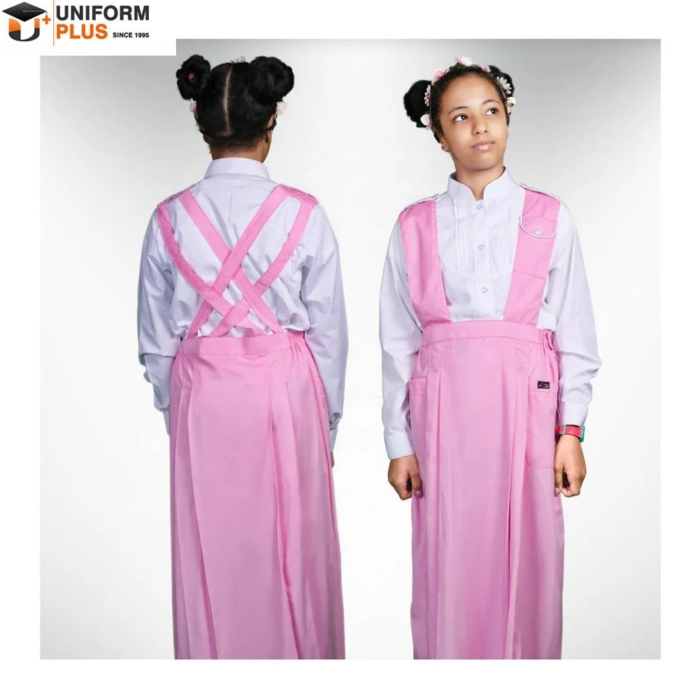 Saudi arabia school uniform cotton frock design for girls
