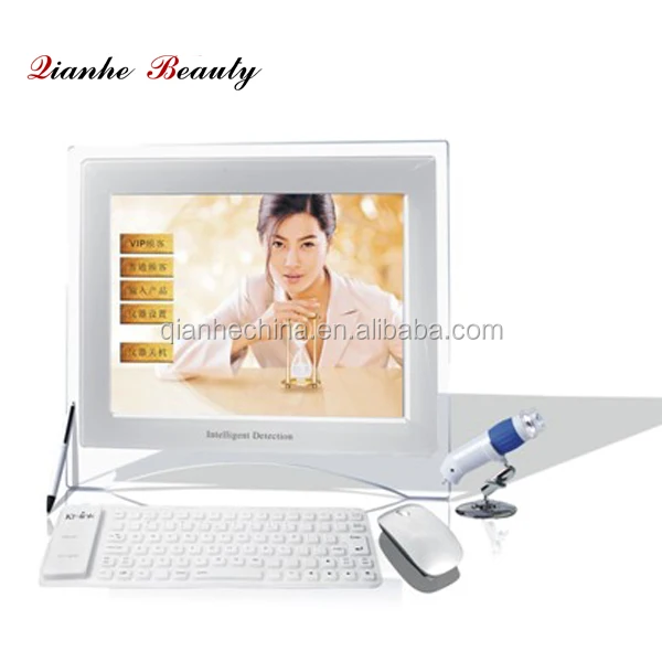 Portable sebum pigment collagen elasticity pore acne sensitivity moisture skin analyzer machine for beauty salon