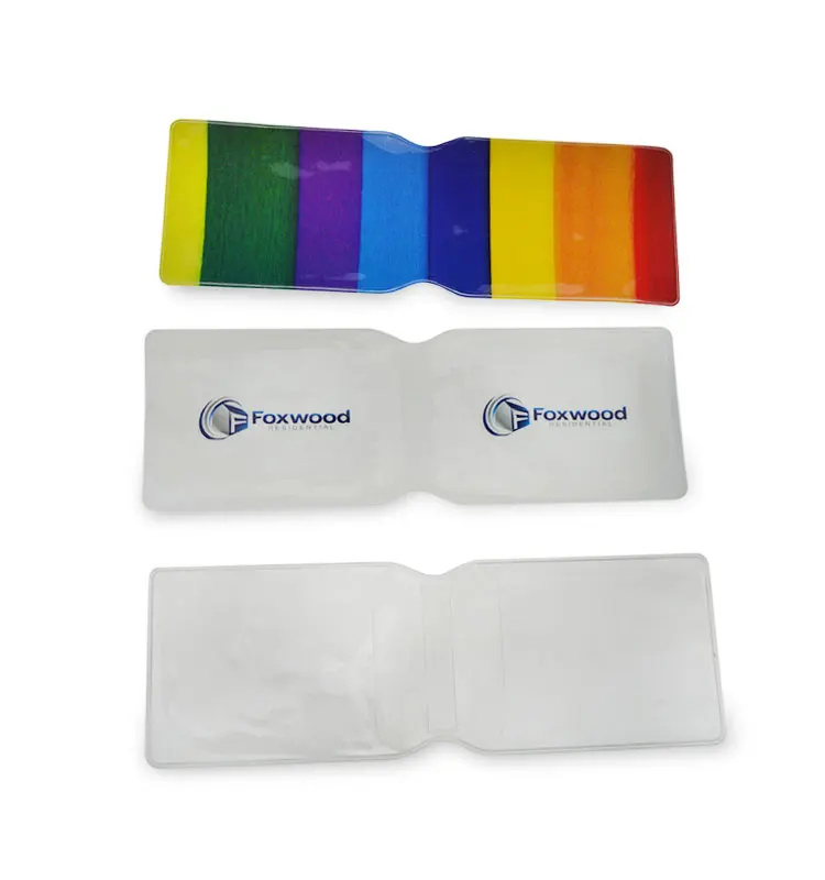 2019 Latest Style Small Plastic Folding PVC Tour Ticket Holder,Airline Ticket Pouch,Tour Ticket Wallet