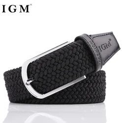 Fashion braided  belt elastic stretch sports belt china in bulk