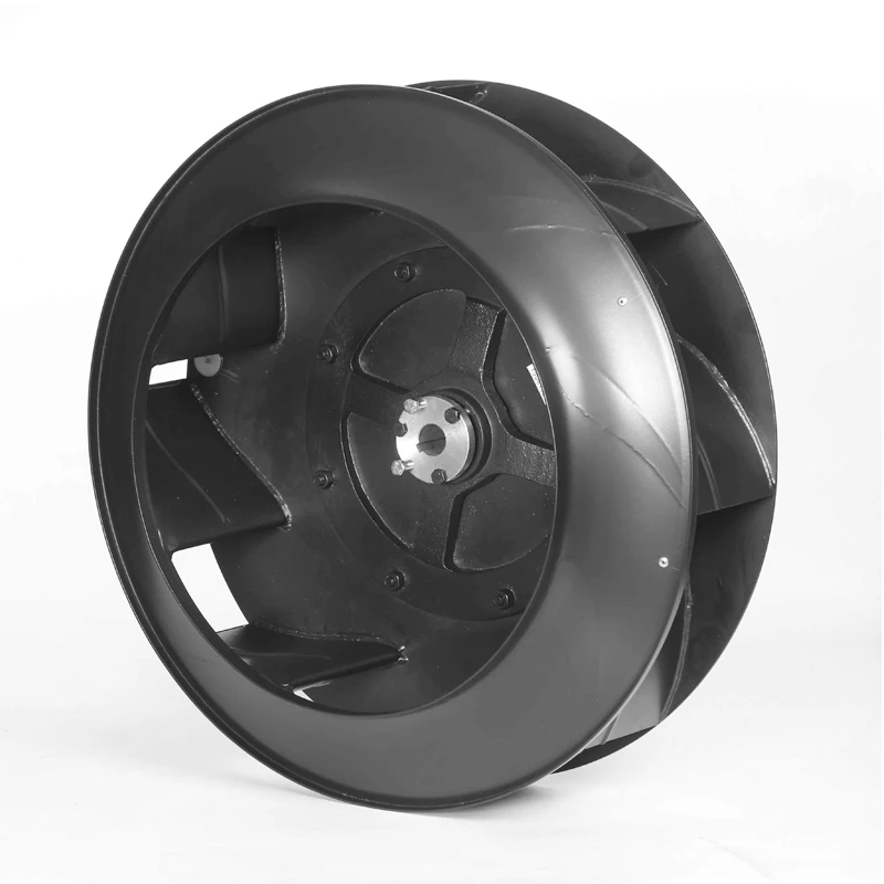 Forward backward curved blower wheel