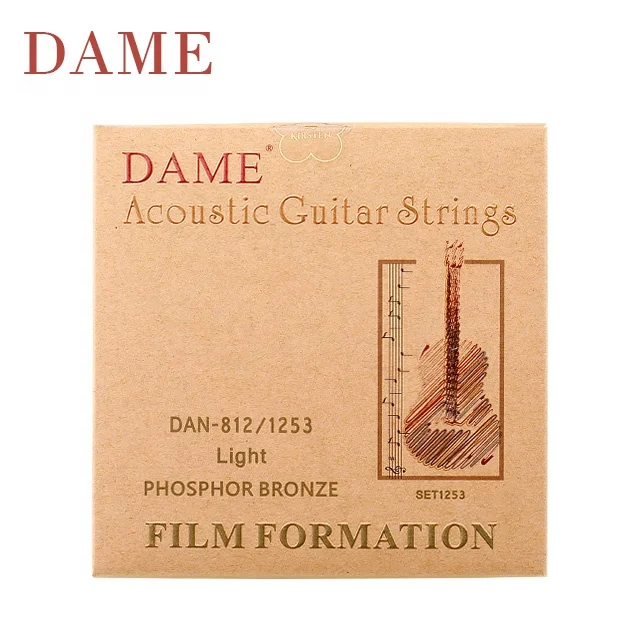 DAME DAN 812 Film Formation Acoustic Guitar Coated Strings Phosphor Bronze Wound Strings Good quality