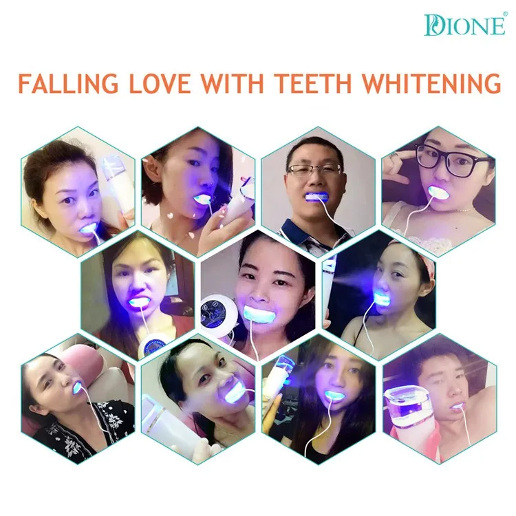 whitening teeth combine touch switch tooth tray,gel and uv fisinfest oral cleaning machine