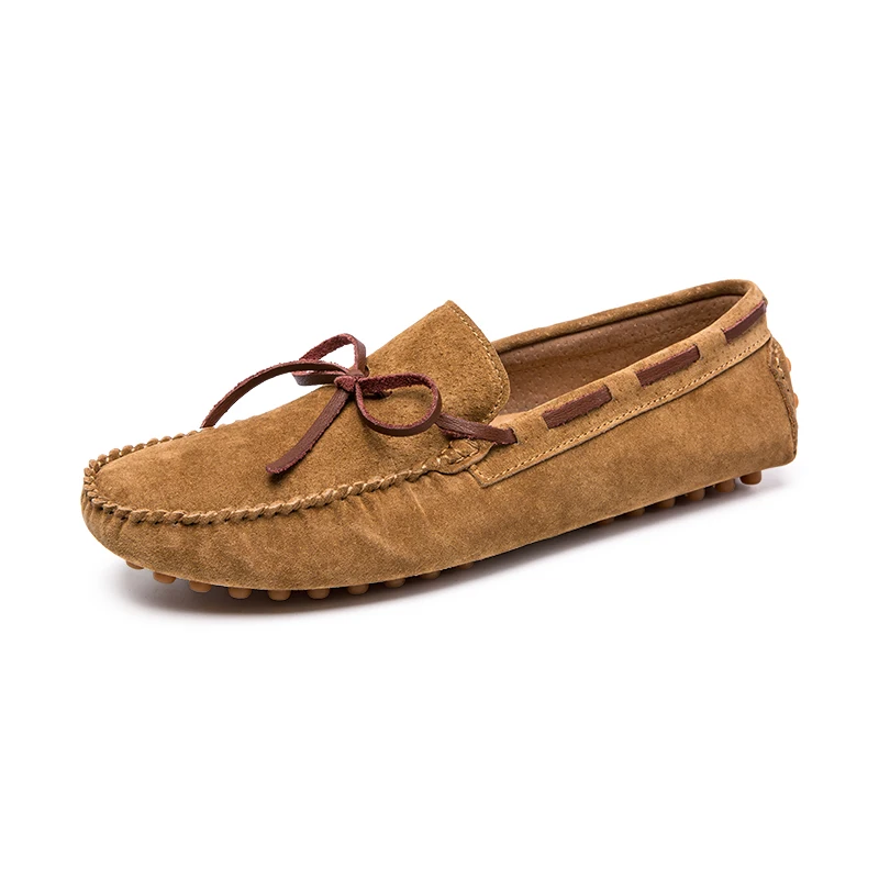 Дышащие дизайнерские замшевые лоферы с бантом, оптовая продажа, мужские туфли, повседневная обувь
