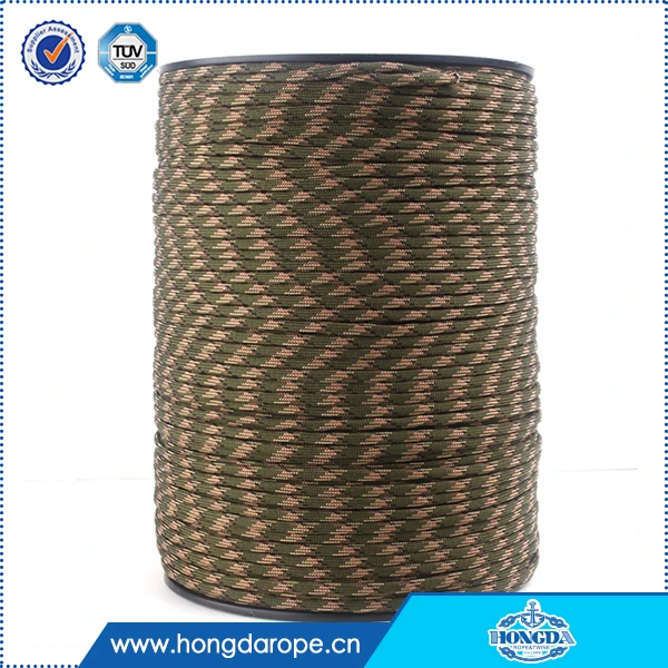 4 mm 1000 ft 7 Strand Polyester Paracord Rope for Hiking