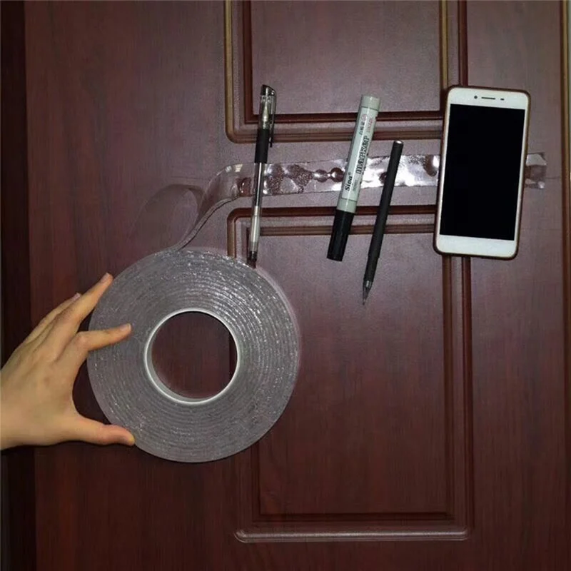 Multifunction Nano Gel Grip Tape 1/3/5m Length Removable Reusable Double Sided Tape