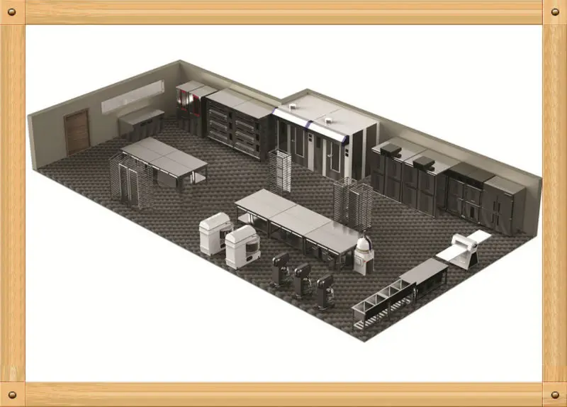 хлебопекарное оборудование для тост багет гамбургер хлеба делая машину