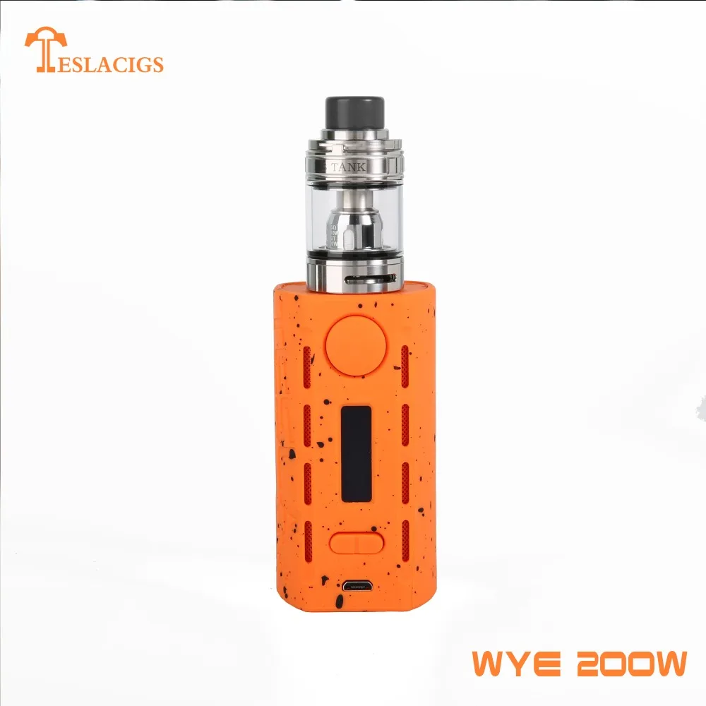 
Unique electronic products Tesla mod WYE 200W e-cigarette vape starter kit from authentic factory 