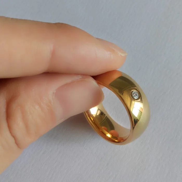 Factory wholesale quality tungsten carbide wedding rings gold