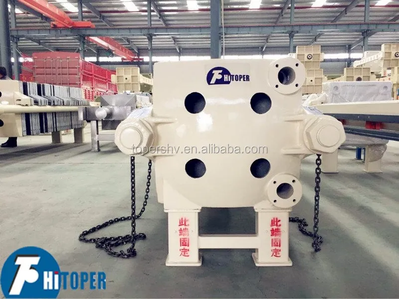 Hydraulic Cast Iron High Temperature Resistant  Filter Press Used in Metallurgy Solid-Liquid Separation