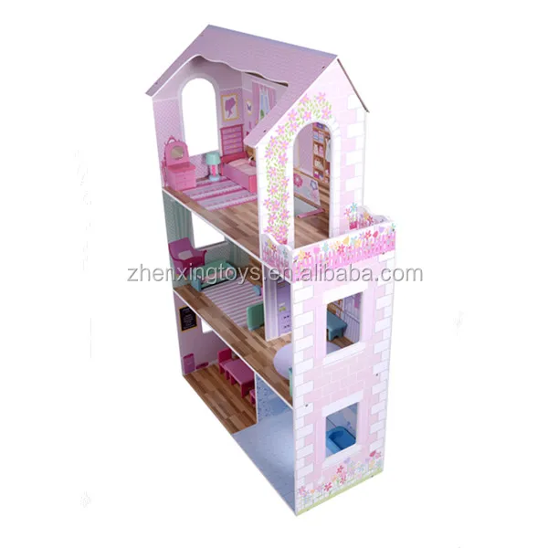 USA hot-selling three layers children wooden toy house play set