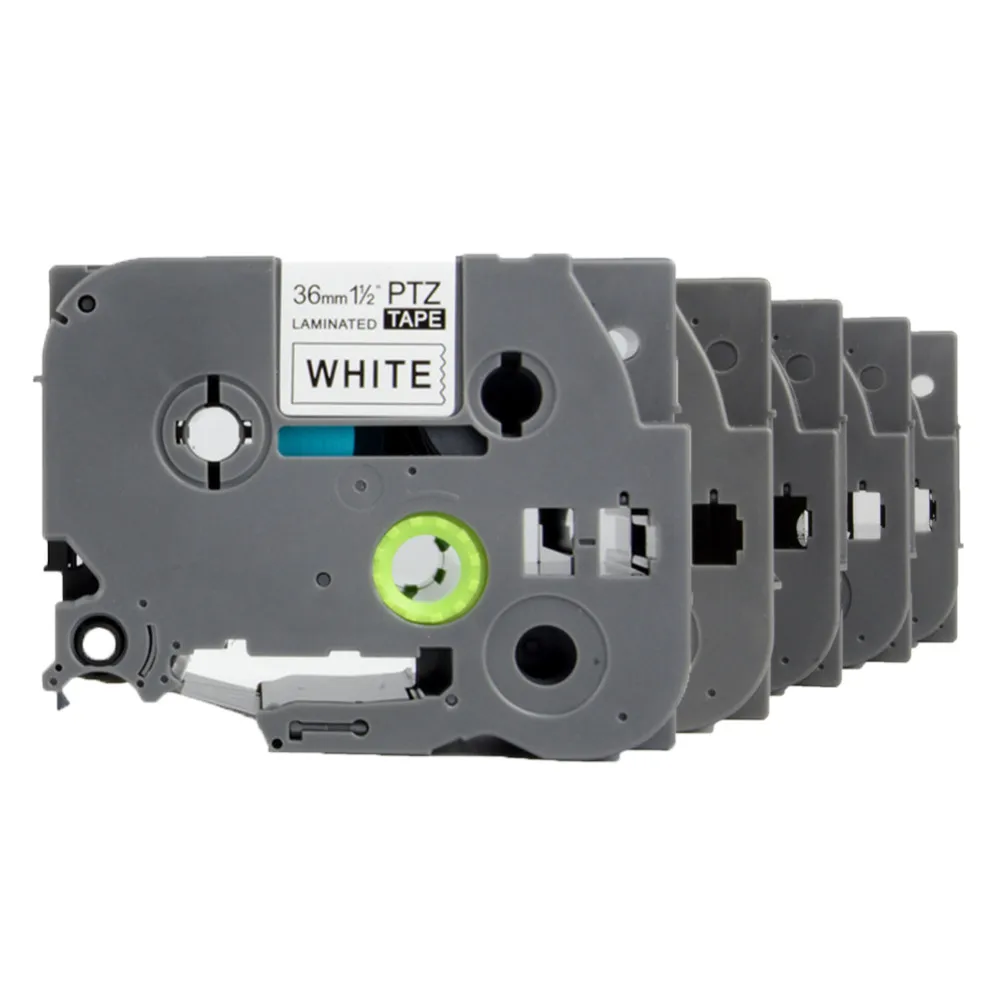 
 Совместимая 36 мм черно-белая лента для этикеток TZE -261 кассеты для P-Touch  