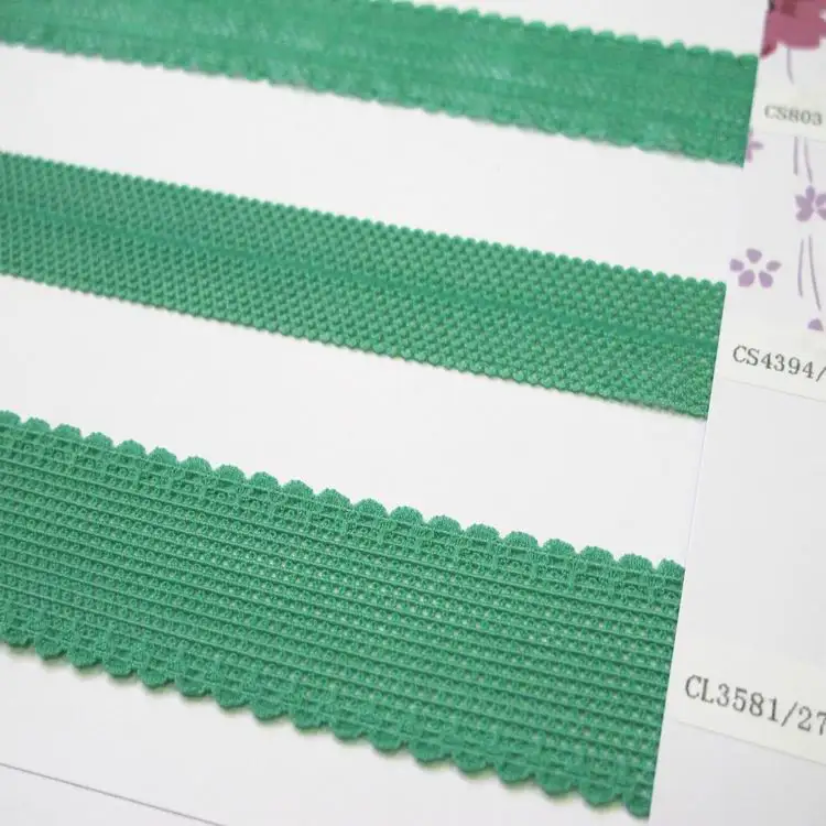 Ultrathin netted foldover elastic bra/garment elastic tape