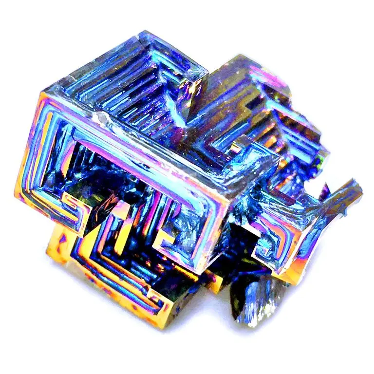 For art collectible wholesale raw mineral crystal natural Bismuth iron ore