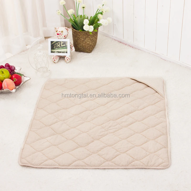 
GOTS organic natural colored cotton baby swaddle baby blanket cute sheep brown style 