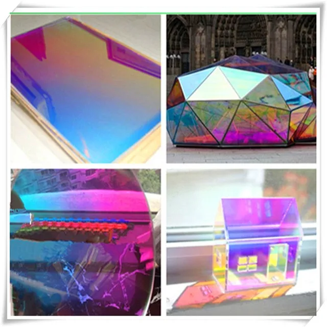 Self Adhesive durable reliable Dichroic Iridescent Window Film for Glass Window or PMMA Acrylic