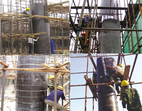 plywood circle concrete column formwork for construction