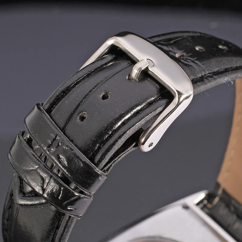 Winner automatic Women Watches Fashion Square Shape Automatic Mechanical Analog Display Leather Vintage Ladies Vintage Watch