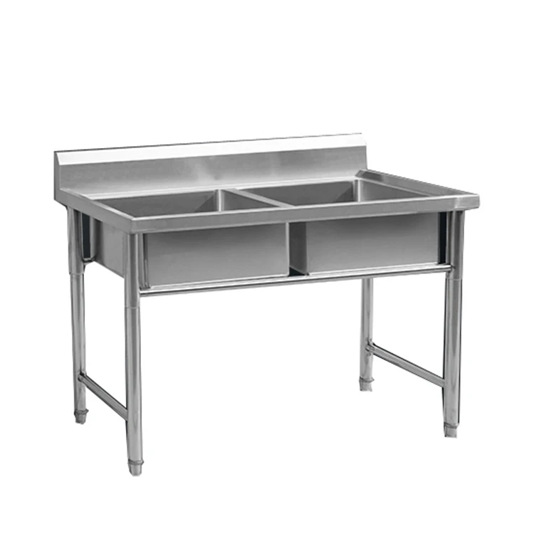 Гостиничный коммерческий индивидуальный кухонный Рабочий стол из нержавеющей стали для раковины