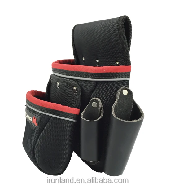 Detachable High Density 600D polyester 2 Bag Tool Belt in Brown Waist Tool bag