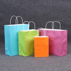 Wholesale custom printed luxury shopping gift paper bag with handle