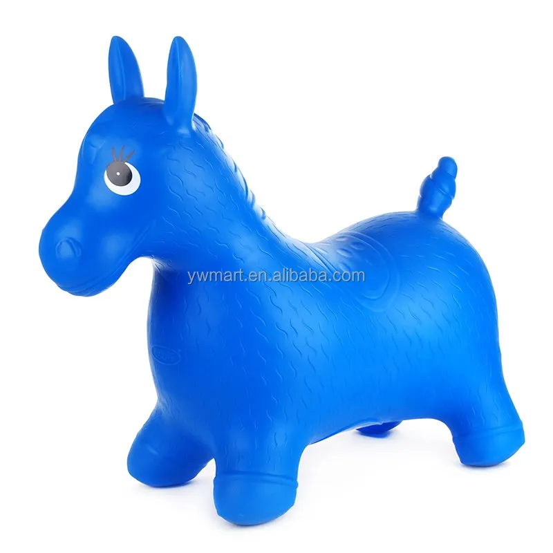 New style cheap jumping children riding inflatable bouncing horse toy