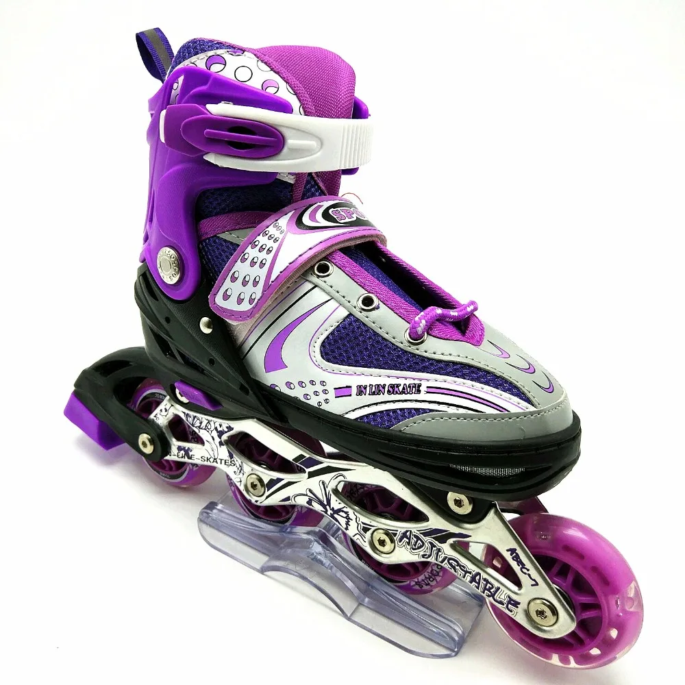 
2017 Adjustable led wheel light colorful pink quad roller skate classic design soy luna quad skate shoes 