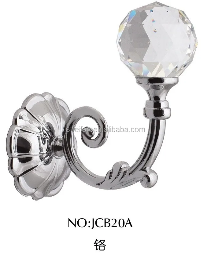 
JCB20 curtain tiebacks metal hook metal crystal tieback 