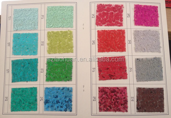 Sequins color swatches 2