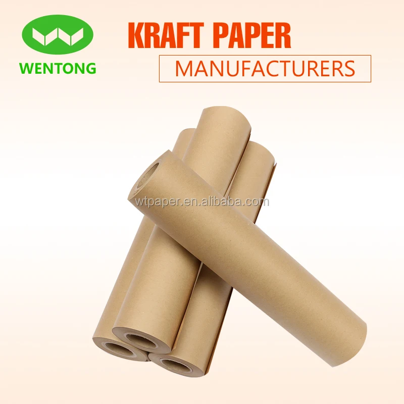Brown butcher paper roll in kraft paper