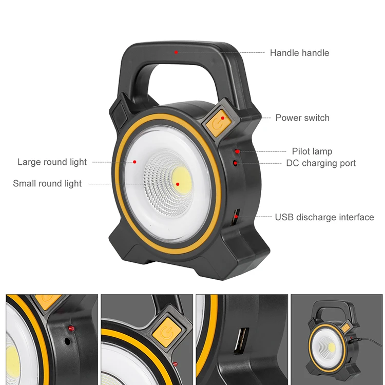Handheld Portable solar rechargeable led lantern camping lamp LED camping light with USB Mobile Power Bank for emergency using