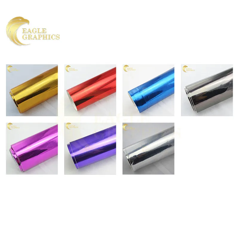 Self Adhesive Chrome Vinyl Car Wrap for Car Body  Decoration