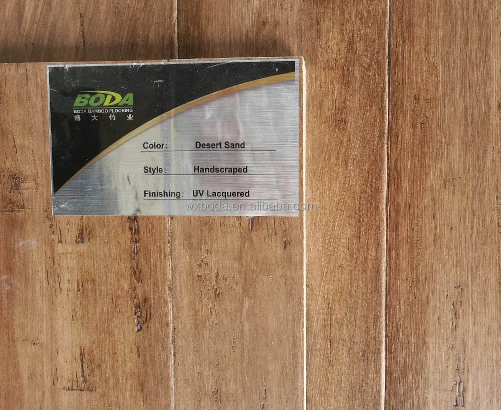 Desert sand - strand wovne bamboo flooring -hand scraped