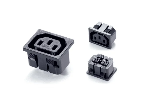 snap in type iec 320 power c13 female connector socket 250V 10A