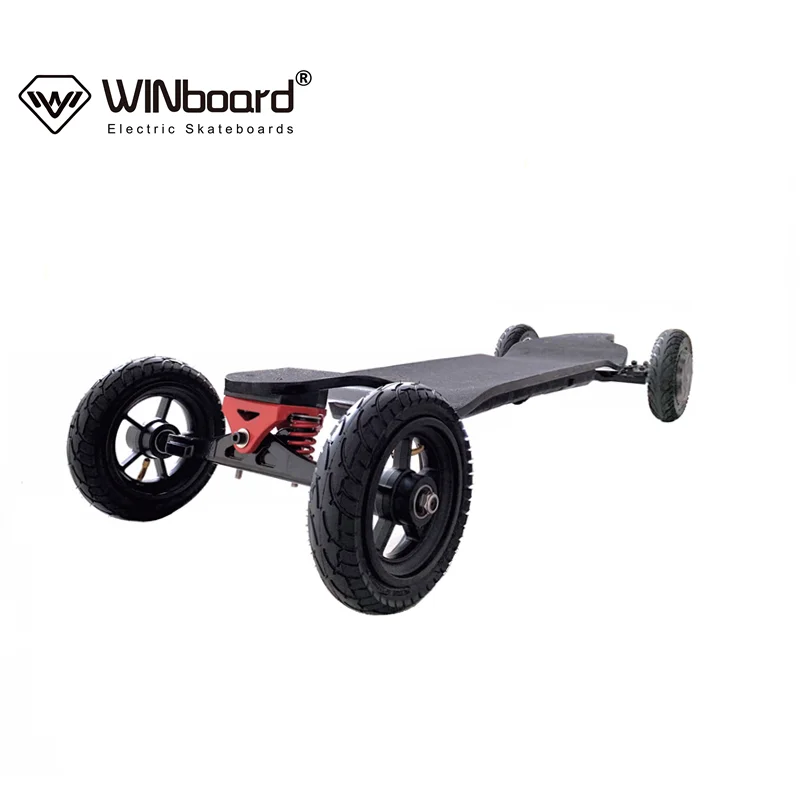 WINboard electric skateboard  8 inch 1000W dual hub motor 10S4P battery  all terrain wheels cheap off road electric skateboard
