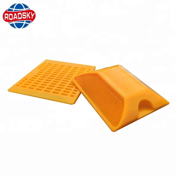 Белые дорожные отражатели кошачий глаз дорожный клей